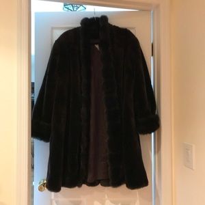 GORGEOUS Marvin Richards faux fur coat.